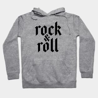 rock and roll logo Hoodie